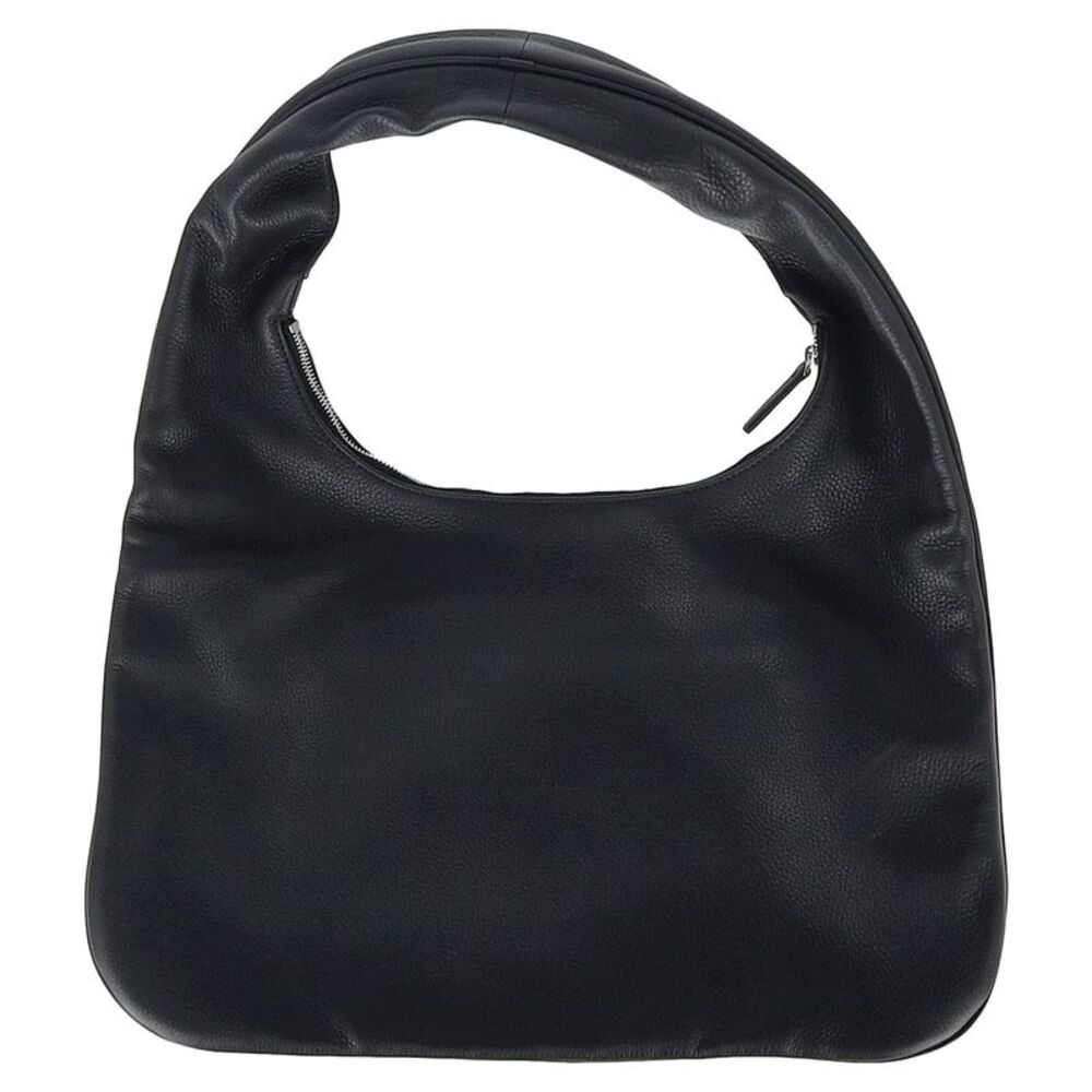 The Row Everyday Hobo Shoulder Bag in Black Leather - Picture 2 of 12